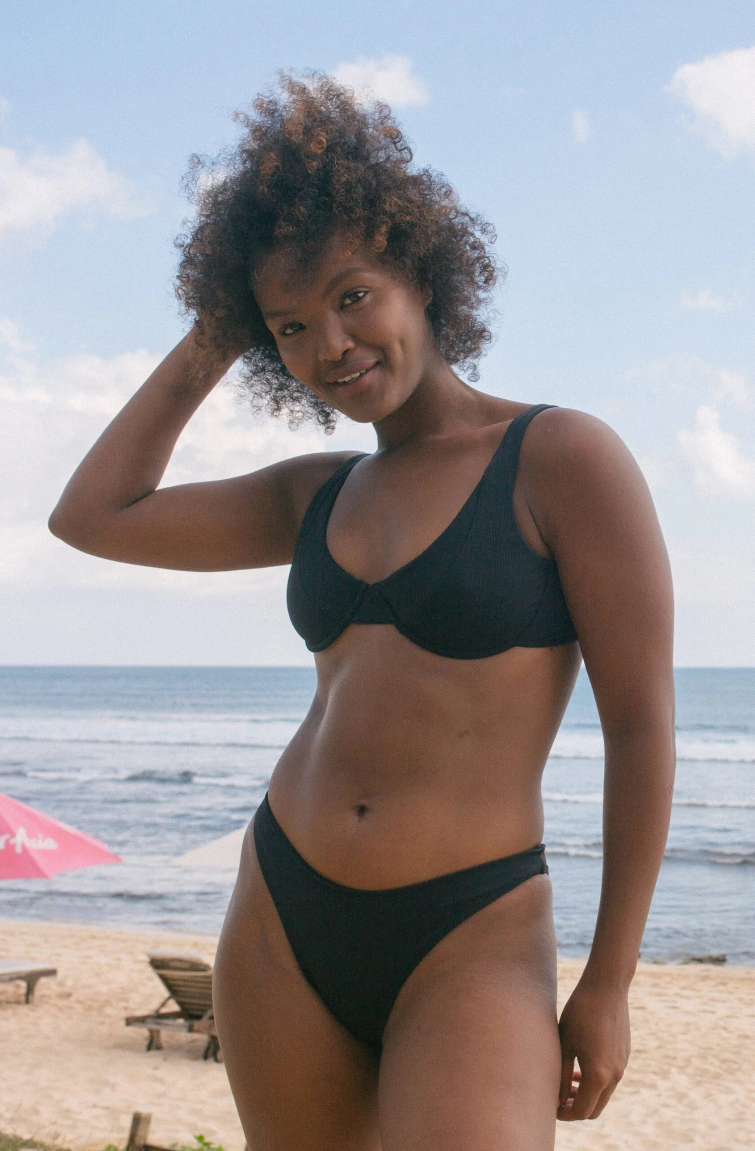 Rita ECONYL® Eco Rib Bikini Top | Black 9 Rita ECONYL® Eco Rib Bikini Top | Black - Image 7