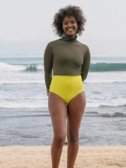 Sumatra ECONYL® Eco Rib Surf Suit | Olive