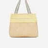 Alor Handwoven Bamboo Vegan Medium Tote Bag | Natural & Sunshine Yellow -Women Clothing Store stelar alor handwoven bamboo vegan medium tote bag natural sunshine yellow 29982832164977