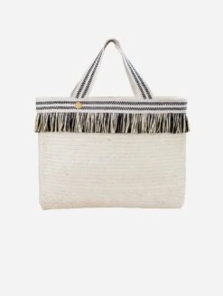 Keramas Handwoven Tote Bag | Natural, Yellow And Black
