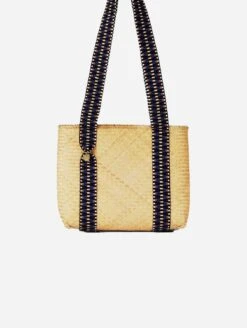 Mentawai Handwoven Bamboo Vegan Small Tote Bag | Natural