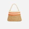 Raha Handwoven Atta Vegan Oval Handbag | Natural & Orange -Women Clothing Store stelar natural orange raha handwoven atta vegan oval handbag natural orange 30226342379633