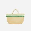 Nihi Handwoven Bamboo Vegan Mini Tote Bag | Natural & Emerald Green 2 Nihi Handwoven Bamboo Vegan Mini Tote Bag | Natural & Emerald Green -Women Clothing Store stelar nihi handwoven bamboo vegan mini tote bag natural emerald green 30729736618097