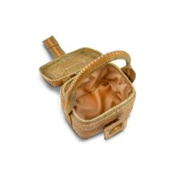 Siang Handwoven Atta Vegan Vanity Bag | Copper Stripe -Women Clothing Store stelar siang vanity bag 30735656222833