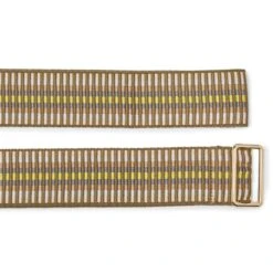 Sunda Handwoven Jacquard Vegan Belt | Lime Stripe -Women Clothing Store stelar sunda jacquard belt 29666368553073
