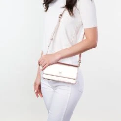 Sara Vegan Leather Chain Wallet Purse | Rose Gold -Women Clothing Store svala sara wallet purse rose gold 29931286003825