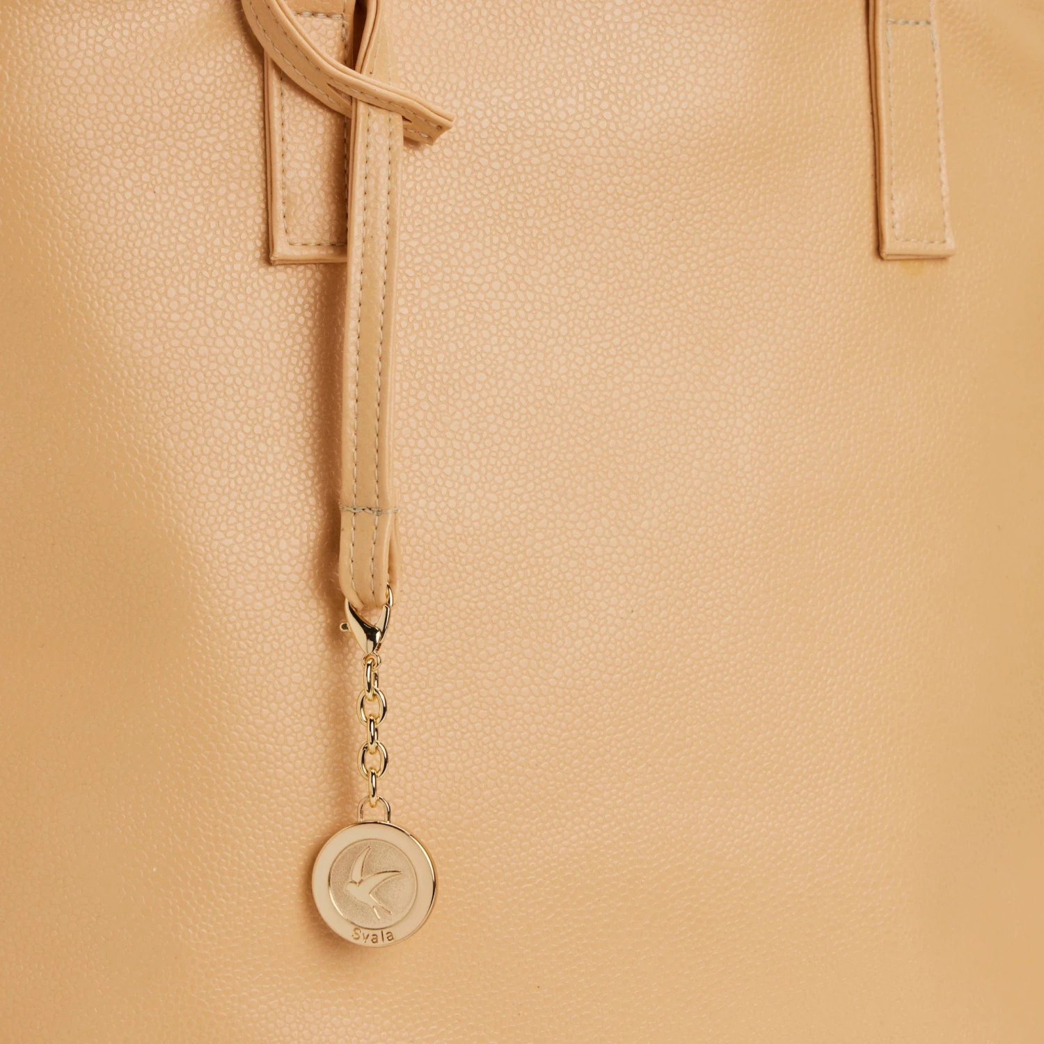 Simma Mirum® Vegan Tote Bag | Tan 6 Simma Mirum® Vegan Tote Bag | Tan - Image 4