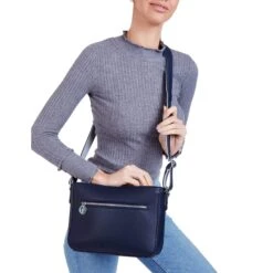 3 Vegan Leather Bags In 1 | Blue & Grey -Women Clothing Store the morphbag by gsk 3 vegan leather bags in 1 deep sea cloud 29295230189681
