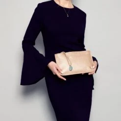 Multi-Function Vegan Leather Clutch | Rose Gold -Women Clothing Store the morphbag by gsk vegan leather multi function clutch in rose gold 28903152287857