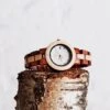 The Hazel Women's Vegan Wooden Watch | Beige & Brown -Women Clothing Store the sustainable watch company the hazel 30754082160753