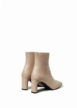 Fontana Square Toe Vegan Leather Heeled Ankle Boots | Beige 13 Fontana Square Toe Vegan Leather Heeled Ankle Boots | Beige -Women Clothing Store urbanima fontana beige 30480609411185