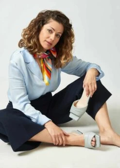 Promenade Vegan Mules | Sky Blue -Women Clothing Store urbanima promenade cielo 30652427010161