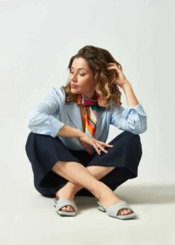 Promenade Vegan Mules | Sky Blue -Women Clothing Store urbanima promenade cielo 30652427075697