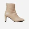 Fontana Square Toe Vegan Leather Heeled Ankle Boots | Beige 1 Fontana Square Toe Vegan Leather Heeled Ankle Boots | Beige -Women Clothing Store urbanima uk3 5 eu36 us5 5 fontana square toe vegan leather heeled ankle boots beige 30487058841713