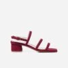 Glorieta Vegan Heeled Sandals | Cherry Red -Women Clothing Store urbanima uk3 eu36 us5 glorieta vegan heeled sandals cherry red 30679250174065