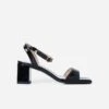 Beach Club Vegan Heeled Sandals | Black -Women Clothing Store urbanima uk4 eu37 us6 beach club vegan heeled sandals black 30679278518385