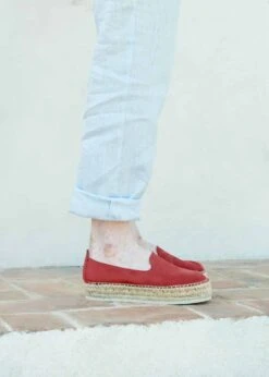 Zoco Vegan Espadrilles | Brick Red -Women Clothing Store urbanima zoco brick red 30718838440049