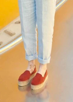 Zoco Vegan Espadrilles | Brick Red -Women Clothing Store urbanima zoco brick red 30718838571121