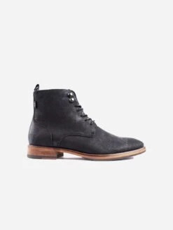 Rye Men's Vegan Leather Ankle Boots | Black