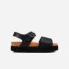 Clove Women's Vegan Flatform Sandals | Black -Women Clothing Store v gan 7 clove footbed sandals 30562393129073