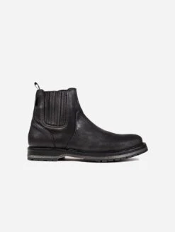 Chicory Men's Vegan Leather Chelsea Boots | Black