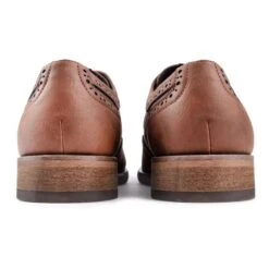 Barley Men's Vegan Leather Brogue Shoes | Tan -Women Clothing Store v gan barley brogue shoes 30494562156657
