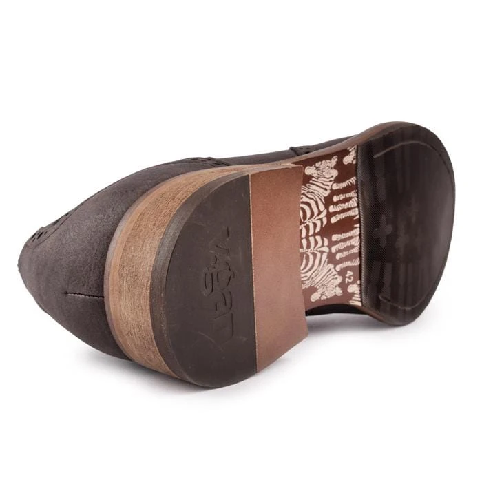 Barley Men's Vegan Leather Brogue Shoes | Brown 6 Barley Men's Vegan Leather Brogue Shoes | Brown - Image 4