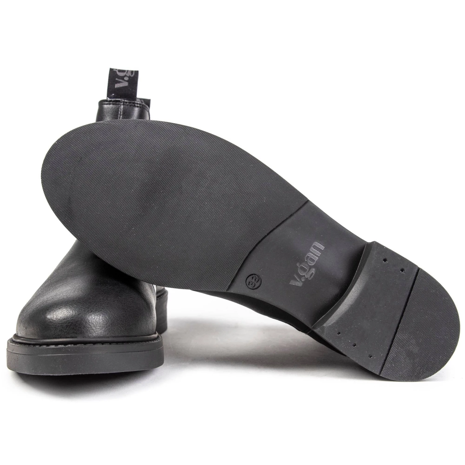 Bay Women's Vegan Leather Chelsea Boots | Black 6 Bay Women's Vegan Leather Chelsea Boots | Black - Image 4