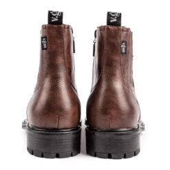 Frisee Men's Vegan Leather Inside Zip Boots | Tan 10 Frisee Men's Vegan Leather Inside Zip Boots | Tan -Women Clothing Store v gan frisee inside zip boots 30514493390961