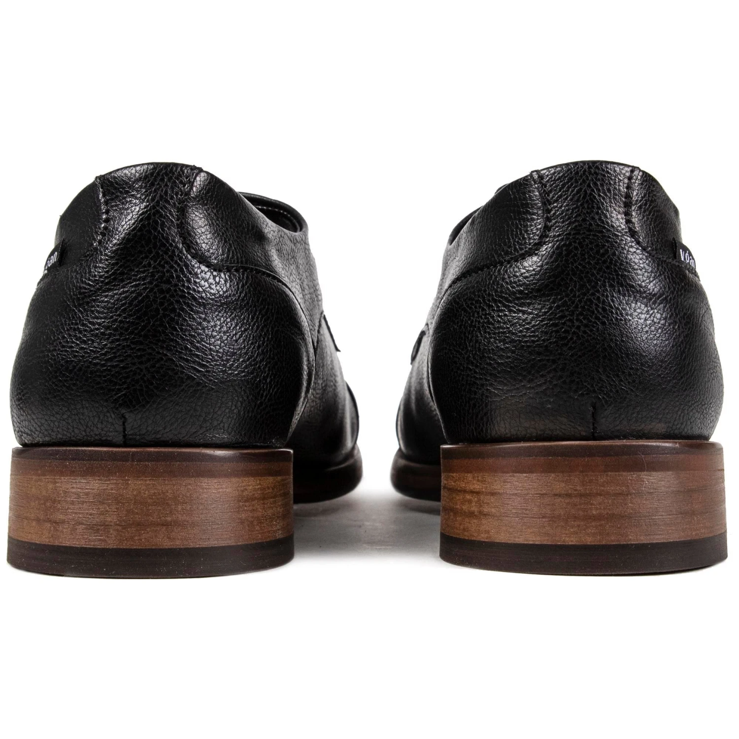 Ginger Men's Vegan Leather Derby Shoes | Black 5 Ginger Men's Vegan Leather Derby Shoes | Black - Image 3
