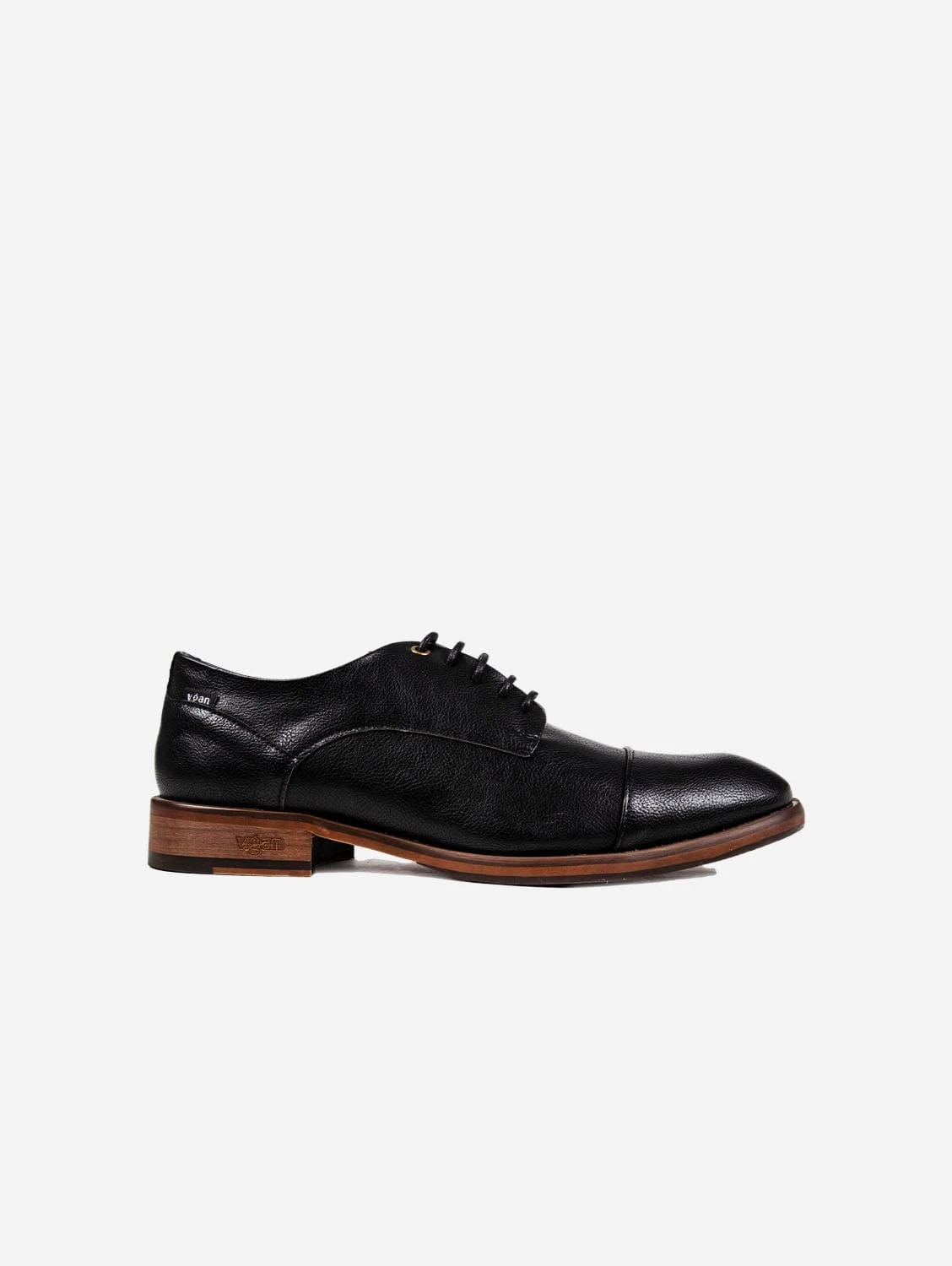 Ginger Men's Vegan Leather Derby Shoes | Black 3 Ginger Men's Vegan Leather Derby Shoes | Black