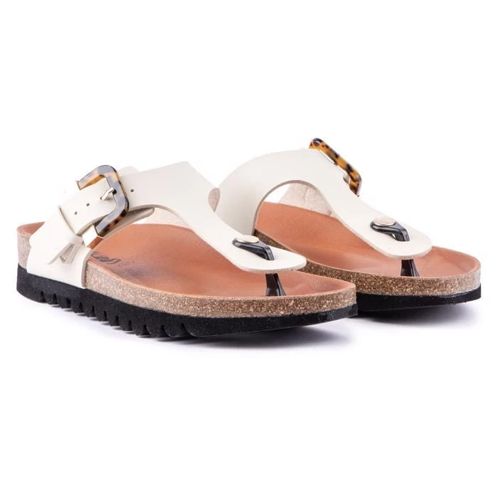 Kiwi Women's Vegan Toe Post Sandal | Tortoiseshell 4 Kiwi Women's Vegan Toe Post Sandal | Tortoiseshell - Image 2