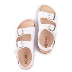 Lima Women's Vegan Footbed Sandals | White -Women Clothing Store v gan lima footbed sandals 30739667026033