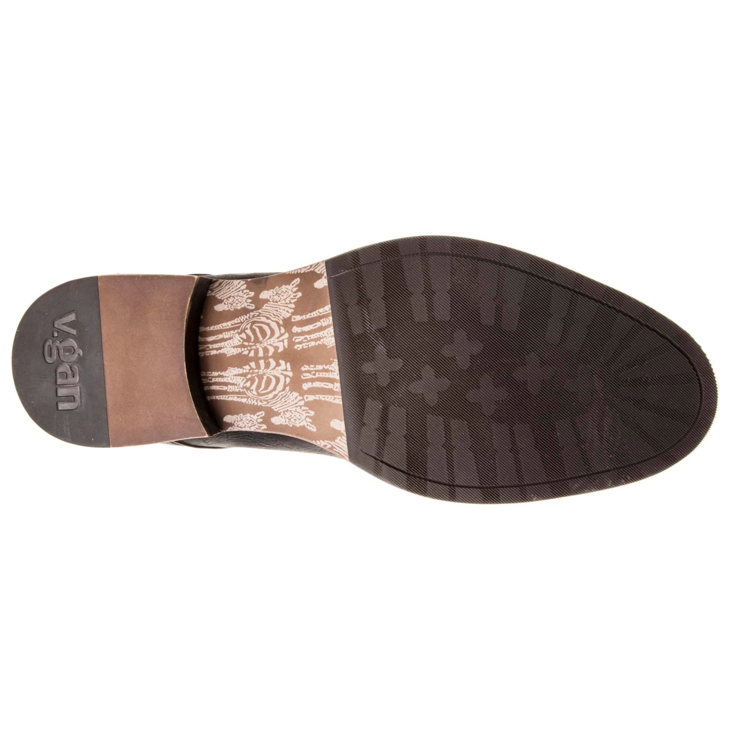 Oatmeal Men's Vegan Leather Derby Shoes | Black 7 Oatmeal Men's Vegan Leather Derby Shoes | Black - Image 5