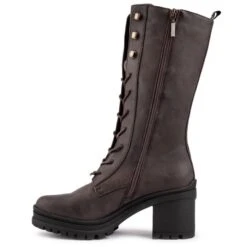 Oolong Women's Vegan Leather Mid Calf Boots | Brown 9 Oolong Women's Vegan Leather Mid Calf Boots | Brown -Women Clothing Store v gan oolong mid calf boots 30517053390961