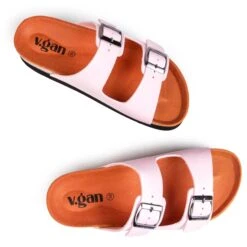 Plum Women's Vegan Footbed Sandals | Light Pink 8 Plum Women's Vegan Footbed Sandals | Light Pink -Women Clothing Store v gan plum footbed sandals 30555500871793