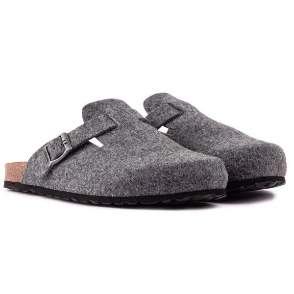 Taro Men's Footbed Vegan Sandals | Grey 4 Taro Men's Footbed Vegan Sandals | Grey - Image 2