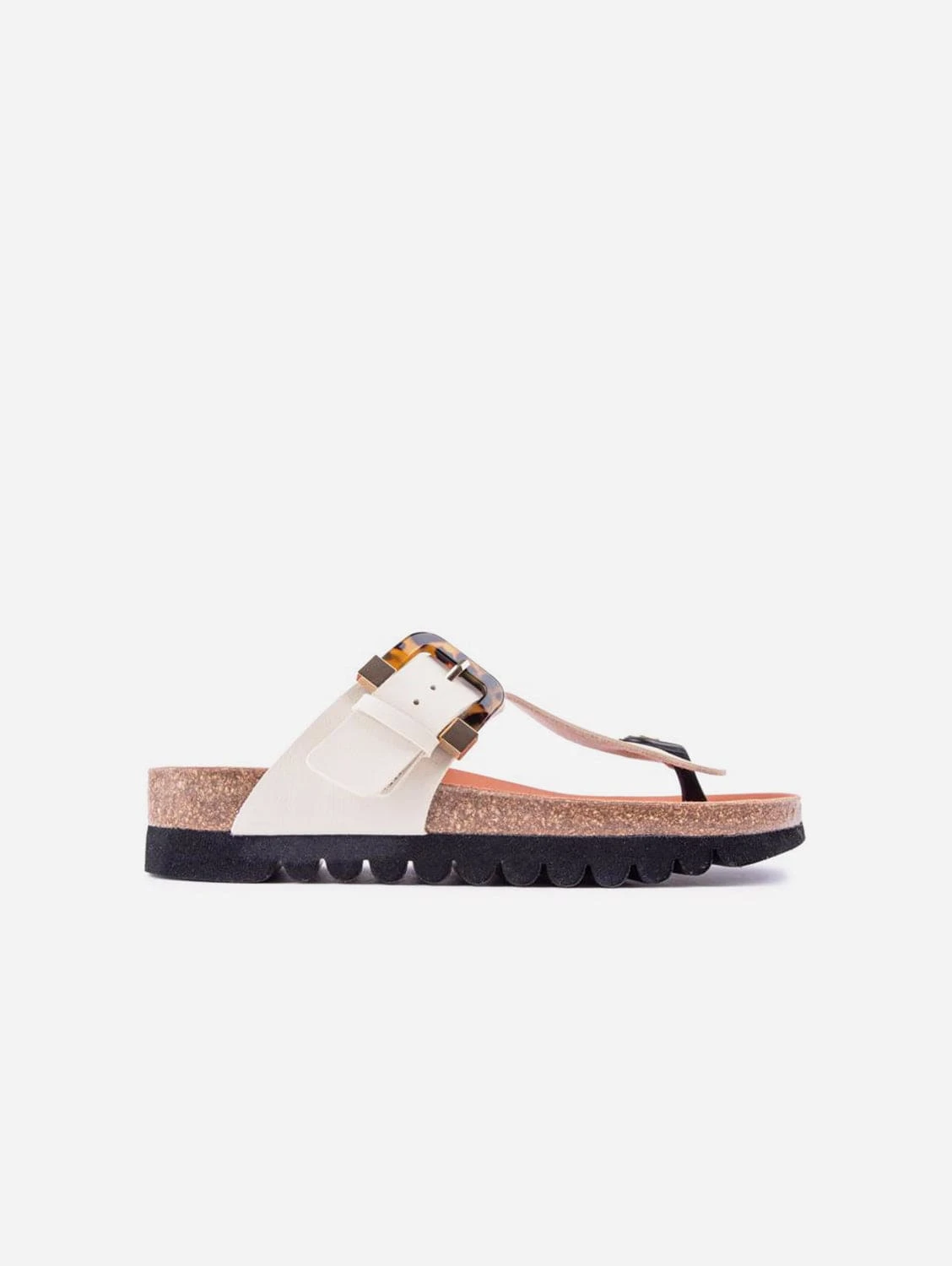 Kiwi Women's Vegan Toe Post Sandal | Tortoiseshell 3 Kiwi Women's Vegan Toe Post Sandal | Tortoiseshell