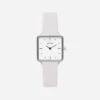 Kindred Watch With Silver & White Dial | Light Grey Vegan Leather Strap -Women Clothing Store votch kindred silver white dial watch light grey vegan leather strap 16520133345393