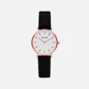 Petite Watch With Rose Gold & White Dial | Black Vegan Leather Strap 1 Petite Watch With Rose Gold & White Dial | Black Vegan Leather Strap -Women Clothing Store votch petite rose gold white dial watch black vegan leather strap 15353604767857