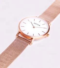 Petite Watch With Rose Gold & White Dial | Rose Gold Mesh Strap -Women Clothing Store votch petite rose gold white dial watch rose gold mesh strap 28831580782705