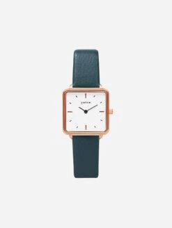 Kindred Watch With Rose Gold & White Dial | Juniper Vegan Leather Strap