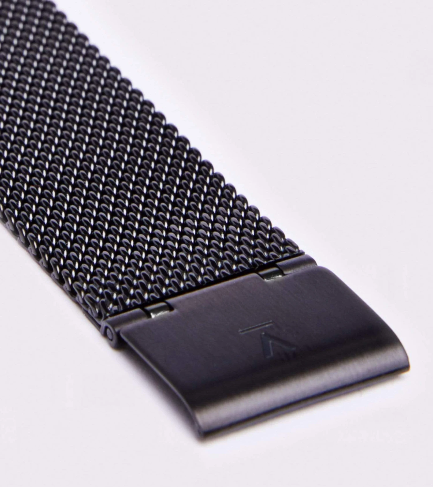Petite Watch With Silver & Black Dial | Black Mesh Strap 5 Petite Watch With Silver & Black Dial | Black Mesh Strap - Image 3