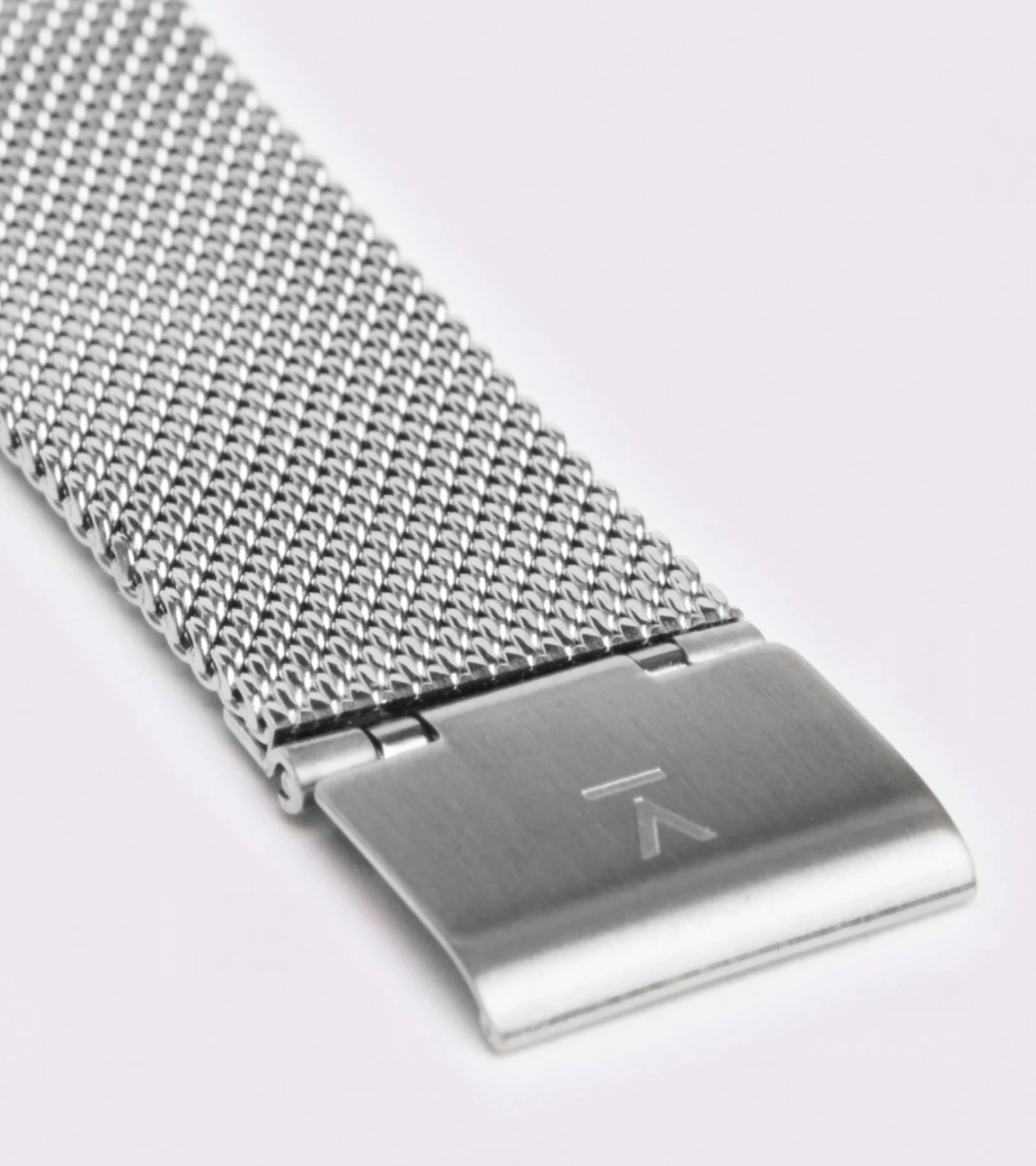 Petite Watch With Silver & Black Dial | Silver Mesh Strap 5 Petite Watch With Silver & Black Dial | Silver Mesh Strap - Image 3