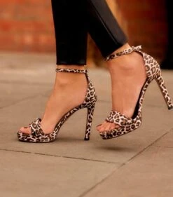 The Miami Vegan Leather Stilettos | Leopard Print -Women Clothing Store willa phoenix the miami shoes 30455514923121