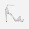 The Las Vegas Vegan Leather Glittered Stilettos | Platinum -Women Clothing Store willa phoenix uk 4 the las vegas shoes 30455588356209